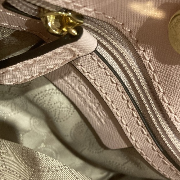 Michael Kors Hamilton East West Ballet Pink Leather Satchel Mauve - Picture 10 of 12